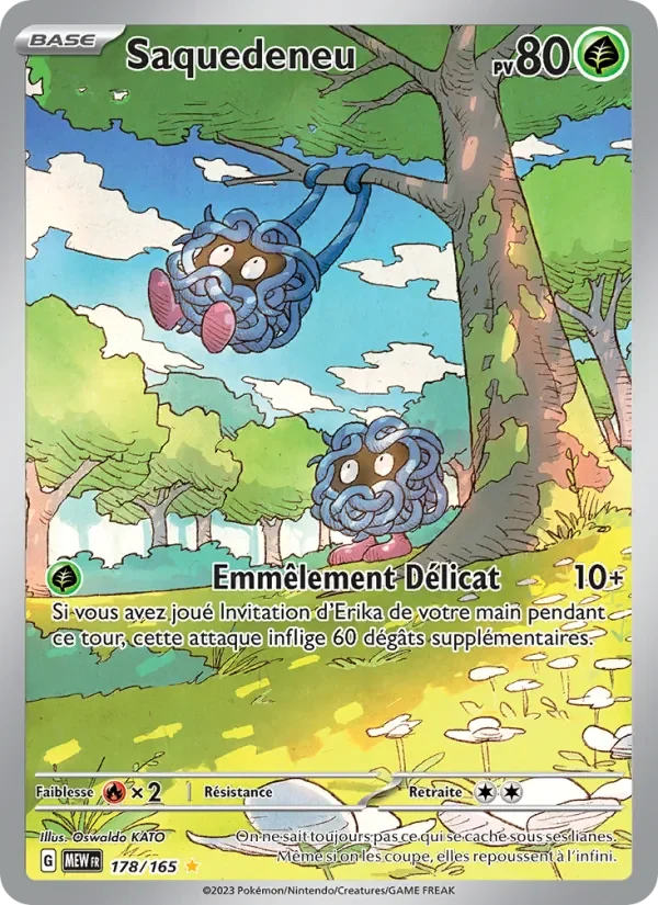 Carte Pokémon Saquedeneu 178/165 — 151