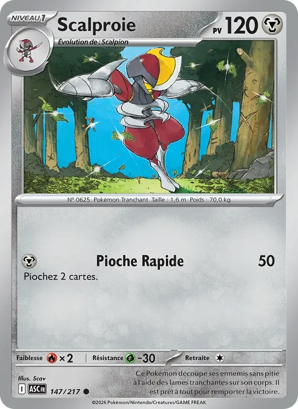 Carte Pokémon Scalproie 147/295 — Héros Transcendants