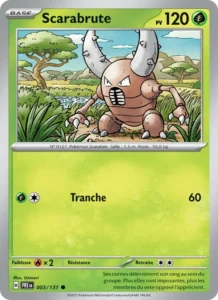 Carte Pokémon Scarabrute 003/131 — Évolutions Prismatiques