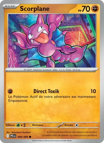 Carte Pokémon Scorplane 049/094, extension Flammes Fantasmagoriques