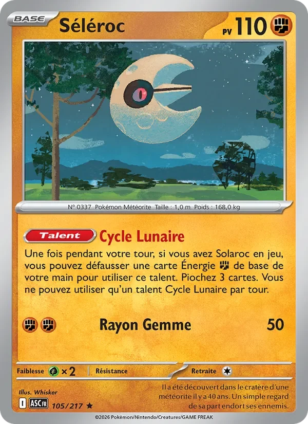 Carte Pokémon Séléroc 105/295 — Héros Transcendants