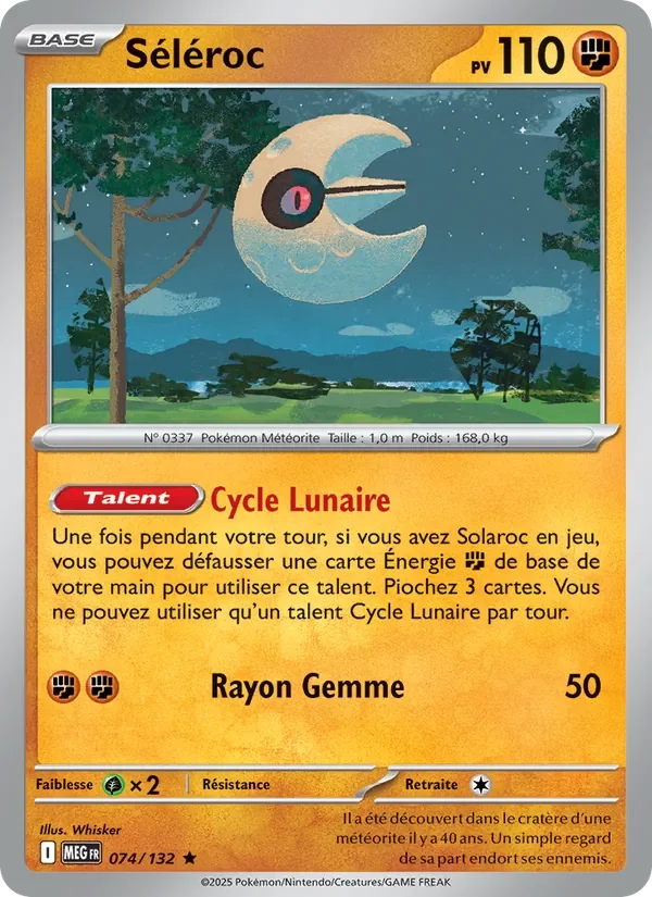 Carte Pokémon Séléroc 074/132 — Méga-Évolution