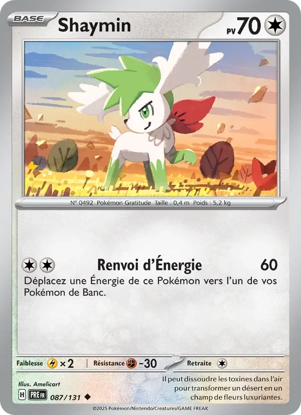 Carte Pokémon Shaymin 087/131 — Évolutions Prismatiques