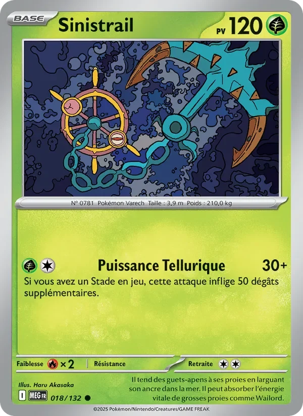 Carte Pokémon Sinistrail 018/132 — Méga-Évolution