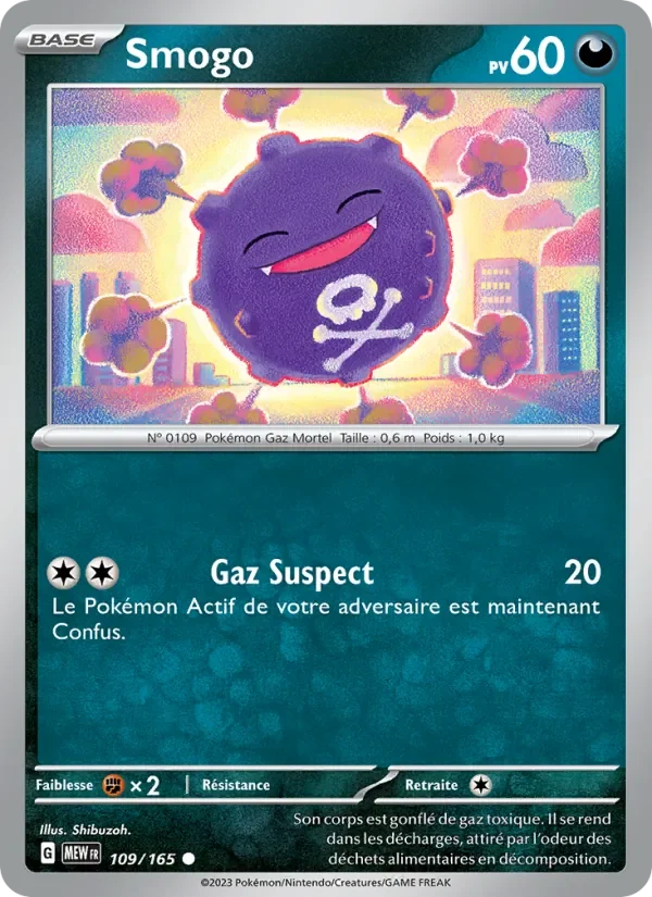 Carte Pokémon Smogo 109/165 — 151
