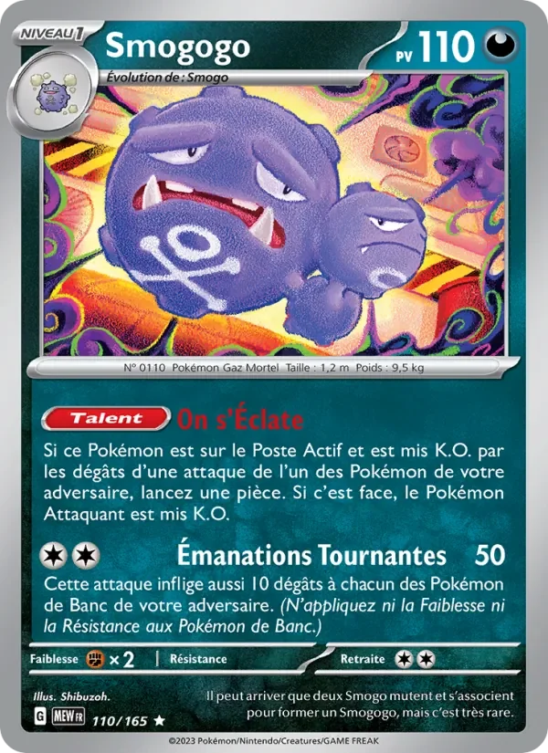 Carte Pokémon Smogogo 110/165 — 151