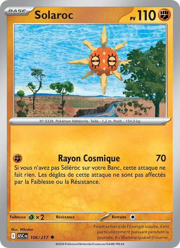Carte Pokémon Solaroc 106/295 — Héros Transcendants