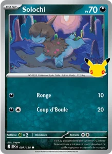 Carte Pokémon Solochi 097/128 du set 30e Anniversaire