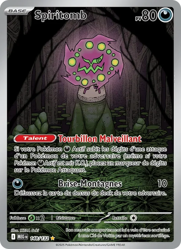 Carte Pokémon Spiritomb 148/132 — Méga-Évolution