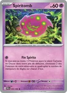 Carte Pokémon Spiritomb 035/120 — Nuit Noire