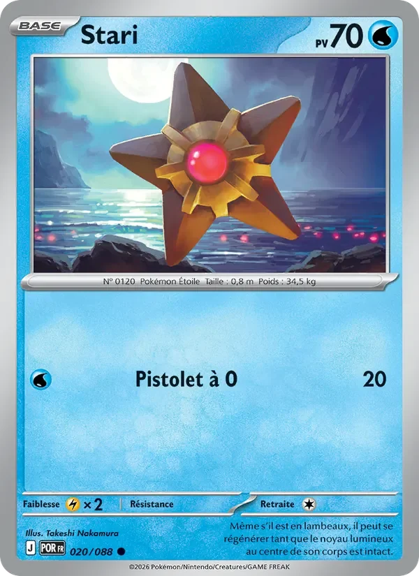 Carte Pokémon Stari 020/124 — Équilibre Parfait