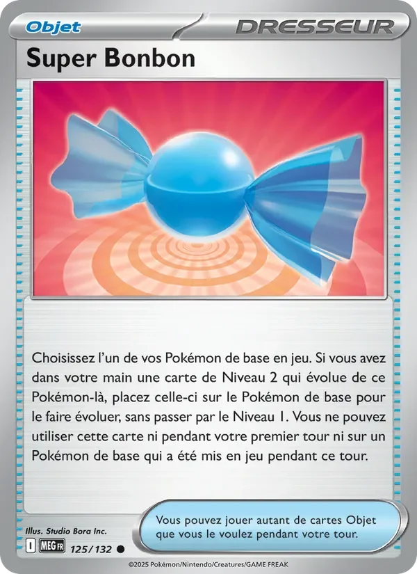 Carte Pokémon Super Bonbon 125/132 — Méga-Évolution