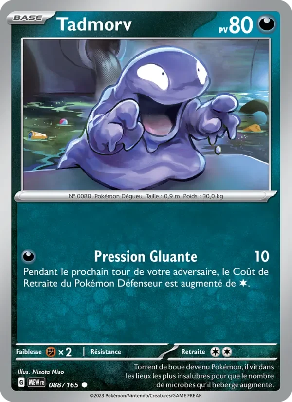 Carte Pokémon Tadmorv 088/165 — 151
