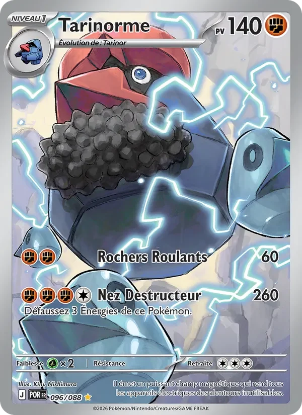 Carte Pokémon Tarinorme 096/124 — Équilibre Parfait