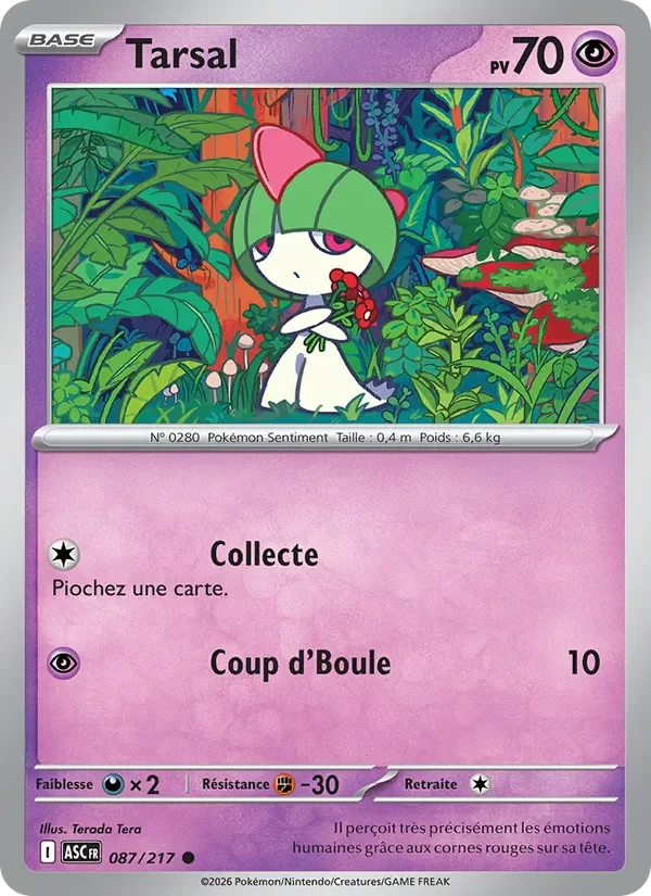 Carte Pokémon Tarsal 087/295 — Héros Transcendants