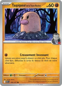 Carte Pokémon Taupiqueur de la Team Rocket 100/295 — Héros Transcendants