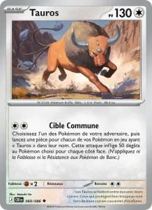 Carte Pokémon Tauros 069/122 — Chaos Ascendant