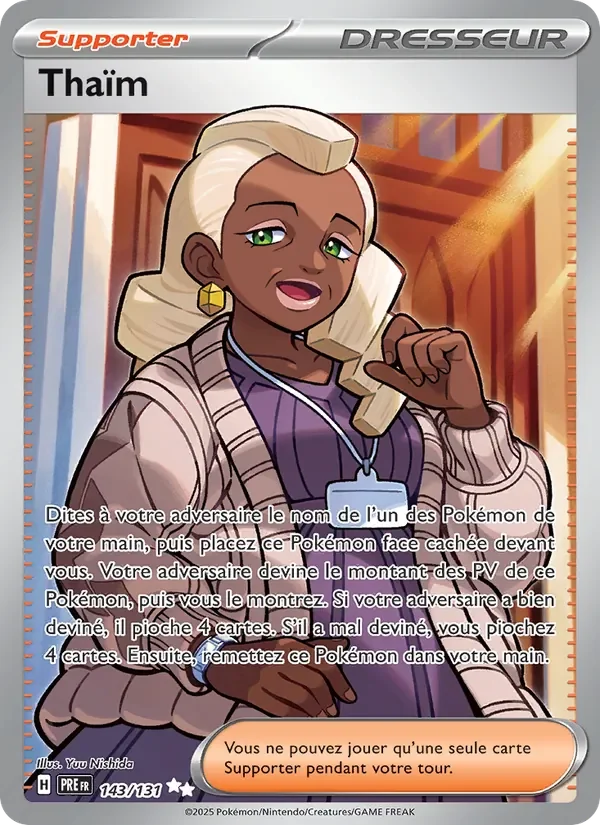 Carte Pokémon Thaïm 143/131 — Évolutions Prismatiques