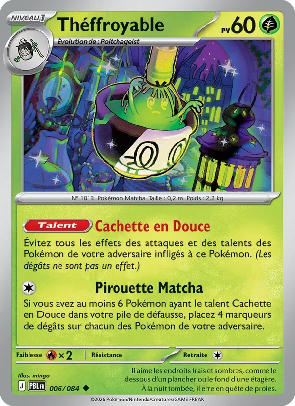 Carte Pokémon Théffroyable 006/120 — Nuit Noire