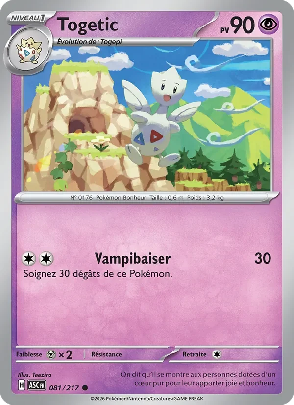 Carte Pokémon Togetic 081/295 — Héros Transcendants