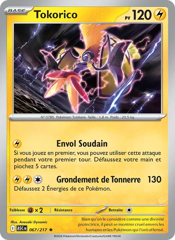 Carte Pokémon Tokorico 067/295 — Héros Transcendants