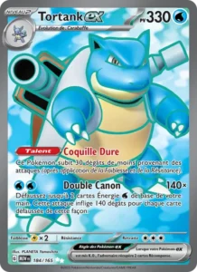 Carte Pokémon Tortank-ex 184/165 — 151