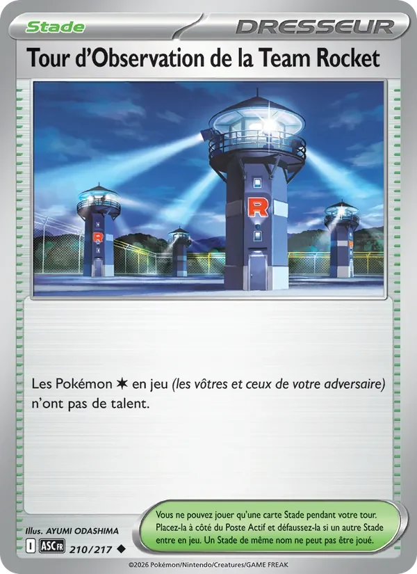 Carte Pokémon Tour d'Observation de la Team Rocket 210/295 — Héros Transcendants