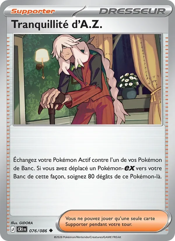 Carte Pokémon Tranquillité d'A.Z. 076/122 — Chaos Ascendant