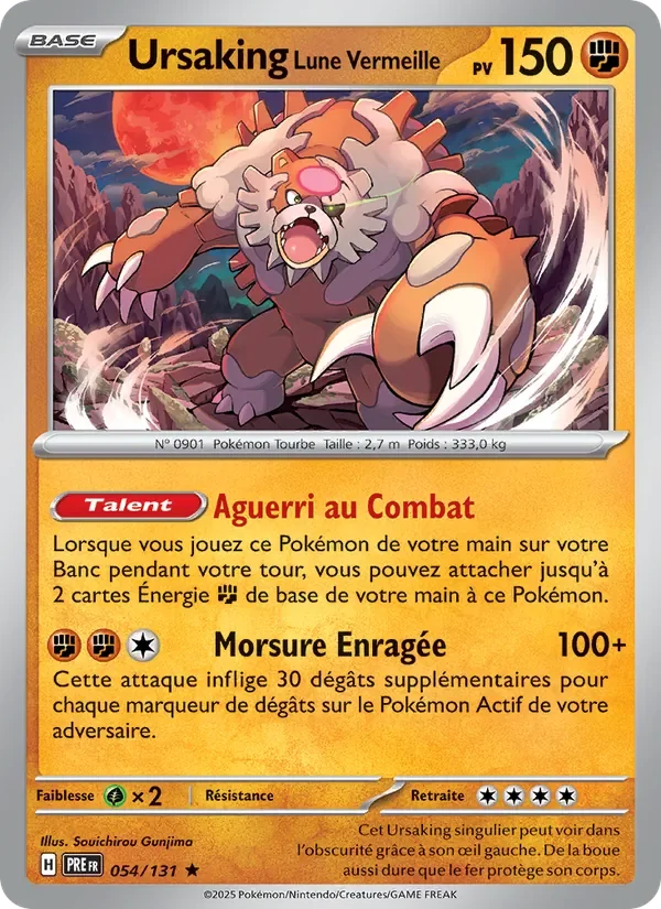 Carte Pokémon Ursaking Lune Vermeille 054/131 — Évolutions Prismatiques