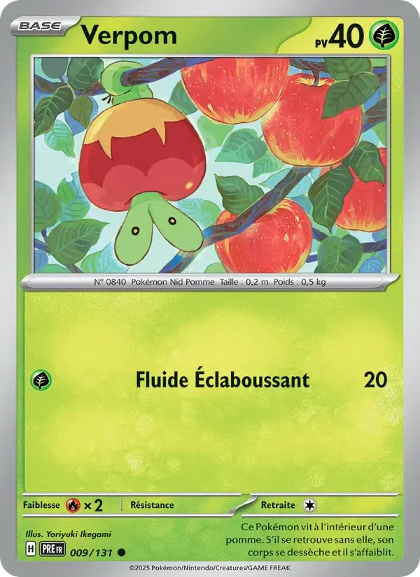 Carte Pokémon Verpom 009/131 — Évolutions Prismatiques