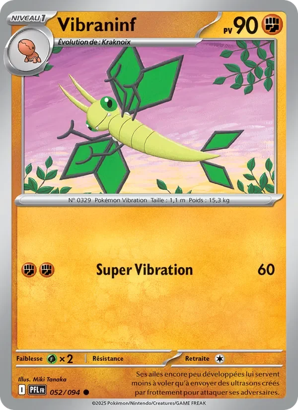 Carte Pokémon Vibraninf 052/094 — Flammes Fantasmagoriques