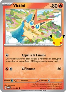 Carte Pokémon Victini 013/128 du set 30e Anniversaire