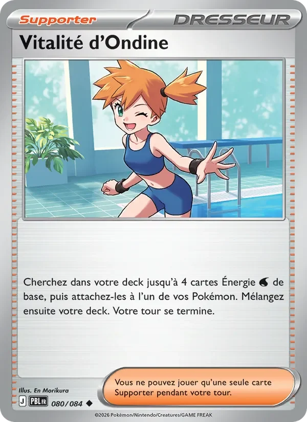 Carte Pokémon Vitalité d'Ondine 080/120 — Nuit Noire
