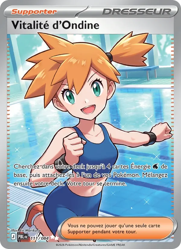 Carte Pokémon Vitalité d'Ondine 111/120 — Nuit Noire