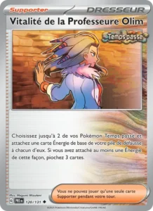 Carte Pokémon Vitalité de la Professeure Olim 120/131 — Évolutions Prismatiques