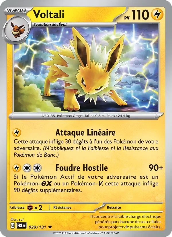 Carte Pokémon Voltali 029/131 — Évolutions Prismatiques