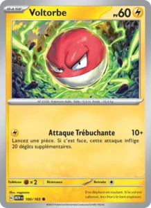 Carte Pokémon Voltorbe 100/165 — 151
