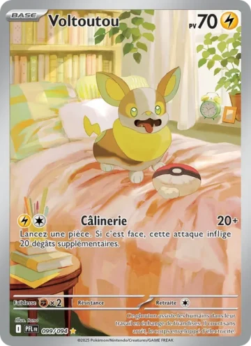 Carte Pokémon Voltoutou 099/094, extension Flammes Fantasmagoriques