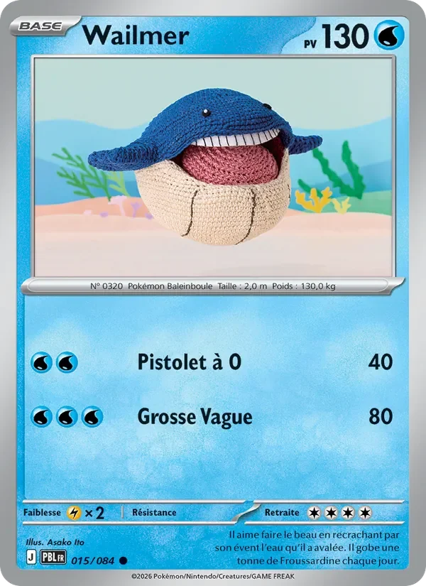 Carte Pokémon Wailmer 015/120 — Nuit Noire