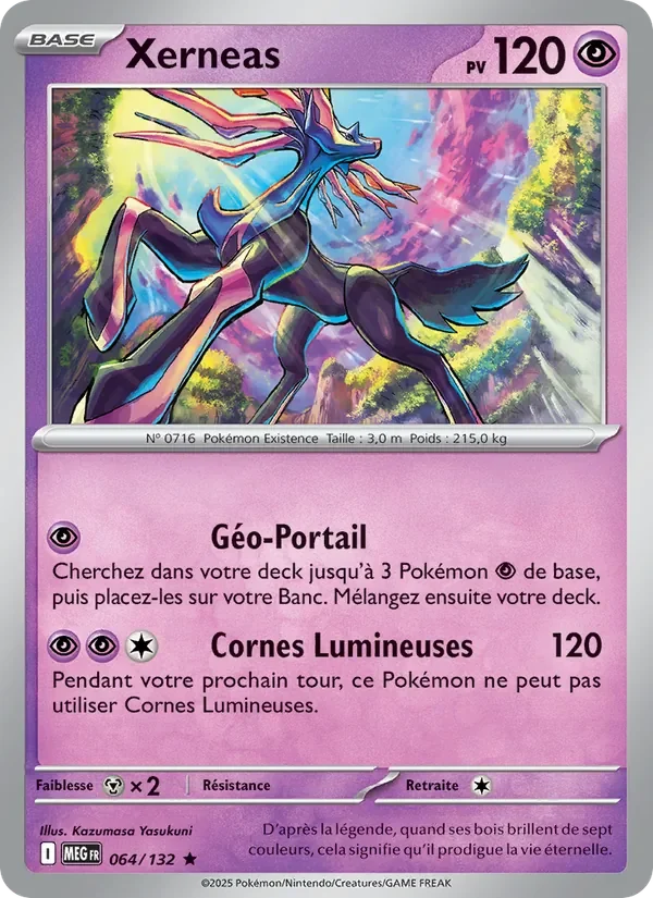 Carte Pokémon Xerneas 064/132 — Méga-Évolution