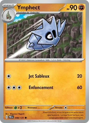 Carte Pokémon Ymphect 048/131, extension Évolutions Prismatiques