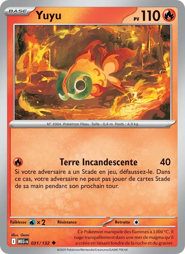 Carte Pokémon Yuyu 031/132 — Méga-Évolution