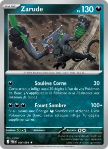 Carte Pokémon Zarude 056/120 — Nuit Noire