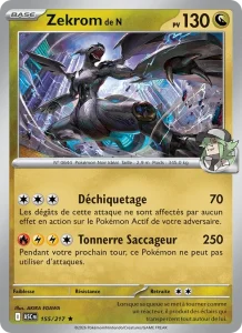 Carte Pokémon Zekrom de N 155/295 — Héros Transcendants