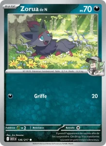 Carte Pokémon Zorua de N 136/295 — Héros Transcendants