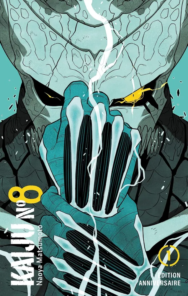 Couverture du manga Kaiju n°8 tome 1, édition anniversaire 5 ans