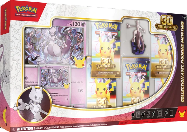 Coffret Collection avec figurine 30ᵉ Anniversaire Mew / Mewtwo