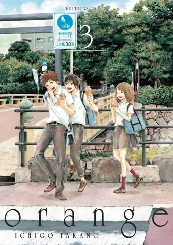 Couverture du manga Orange Tome 3, « Orange »