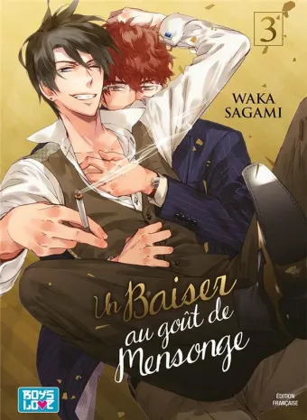 Couverture du manga Un baiser au goût de mensonge Tome 3