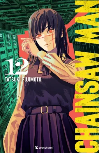 Couverture du manga Chainsaw man Tome 12, « Oiseau et guerre »